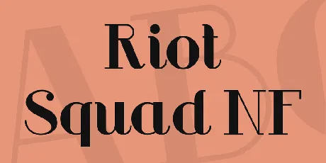 Riot Squad NF font