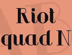 Riot Squad NF font