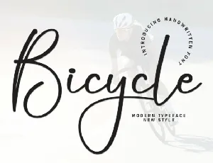 Bicycle Script Typeface font