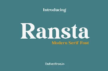 Ransta font