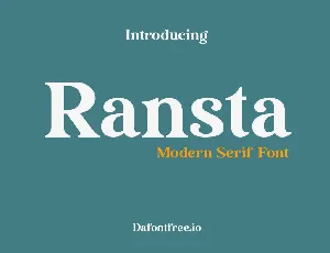 Ransta font