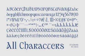 CS Loman font