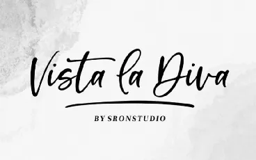 Vista La Diva font