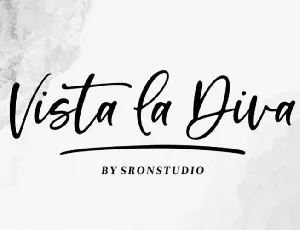 Vista La Diva font