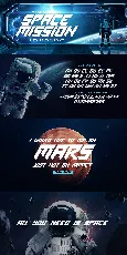 SPACE MISSION font