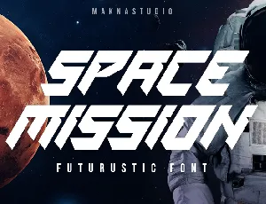 SPACE MISSION font