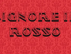 Signore in Rosso font