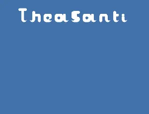 TheaSanti font