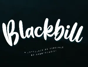 Blackbill font