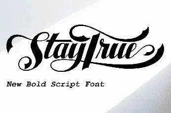 Staytrue font