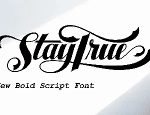 Staytrue font