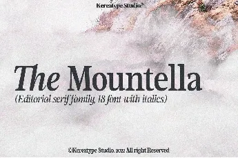 Mountella font