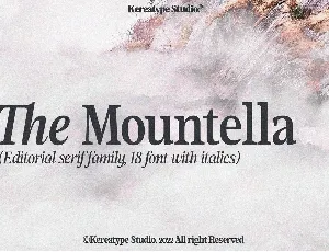 Mountella font