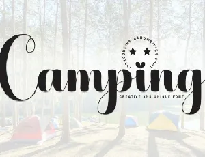 Camping Script font