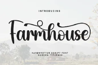 Farmhouse Script font