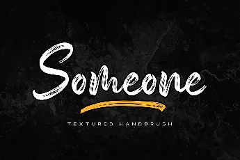 Someone Handbrush Script font