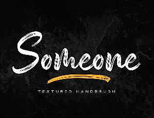 Someone Handbrush Script font