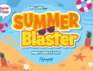 Summer Blaster Display font