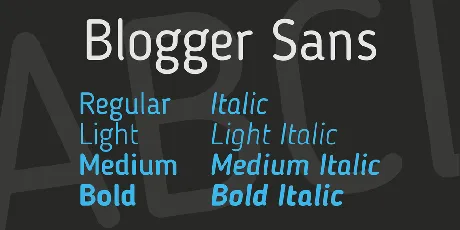 Blogger Sans font