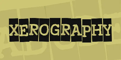 Xerography font