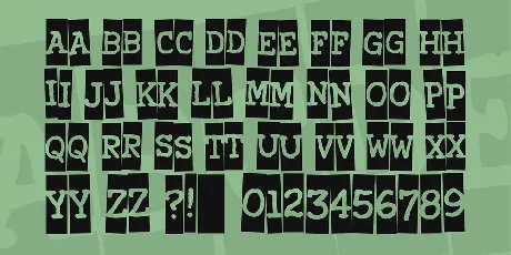 Xerography font