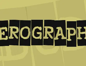 Xerography font