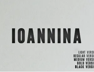 Ioannina font
