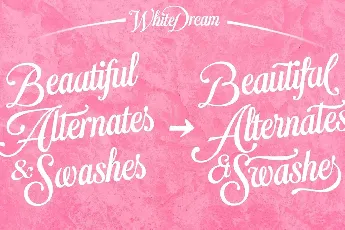 White Dream font