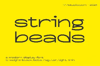 String Beads font