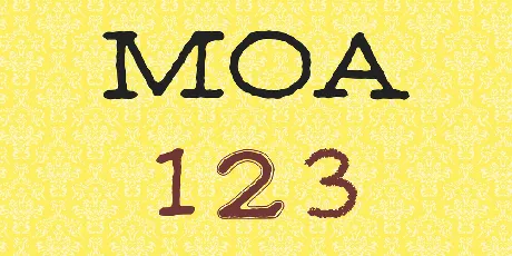 MOA Family font