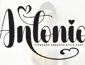 Antonio Script font