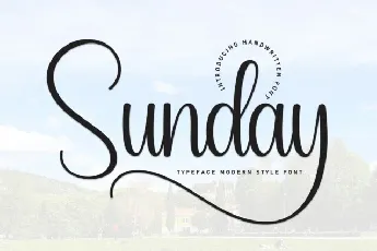 Sunday Script font