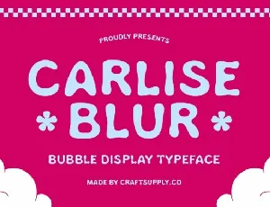 Carlise Blur font