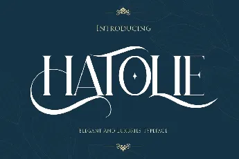 Hatolie Display Serif Typeface font