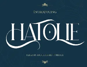 Hatolie Display Serif Typeface font