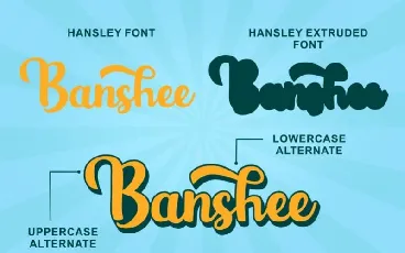 Hansley Script font