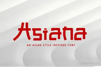 Asiana font