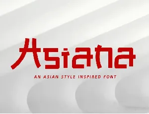 Asiana font