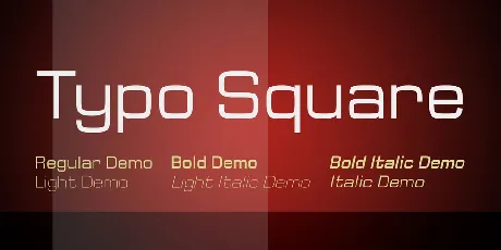 Typo Square font