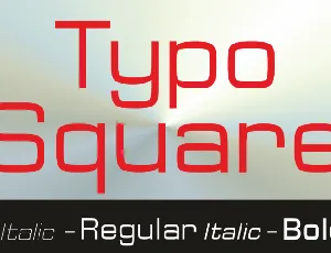 Typo Square font