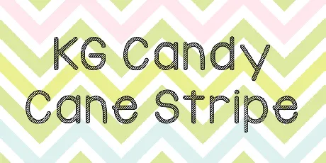 KG Candy Cane Stripe font