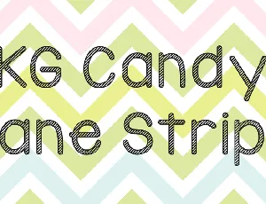 KG Candy Cane Stripe font