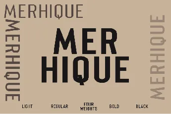 Merhique font