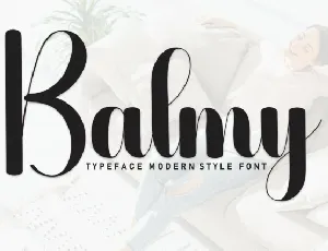 Balmy Script font