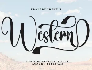 Western Script font