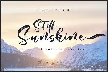 Still Sunshine font