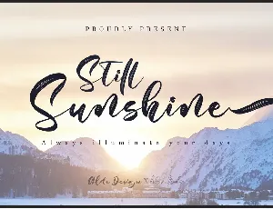 Still Sunshine font