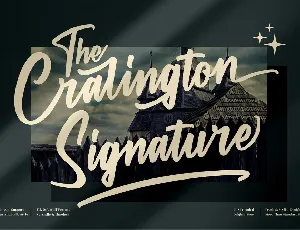 The Cralington Signature font