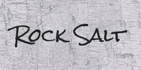 Rock Salt font