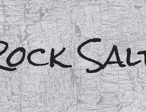 Rock Salt font